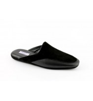 men's slippers VERDI  black nappa & suede